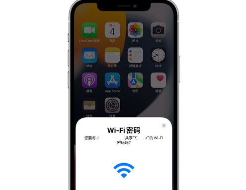 高石碑镇苹果15维修店分享iPhone15如何共享Wi-Fi密码 